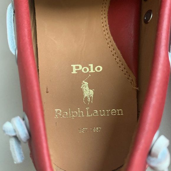 POLO RALPH LAUREN Merton Red Classic Leather - Picture 7 of 13